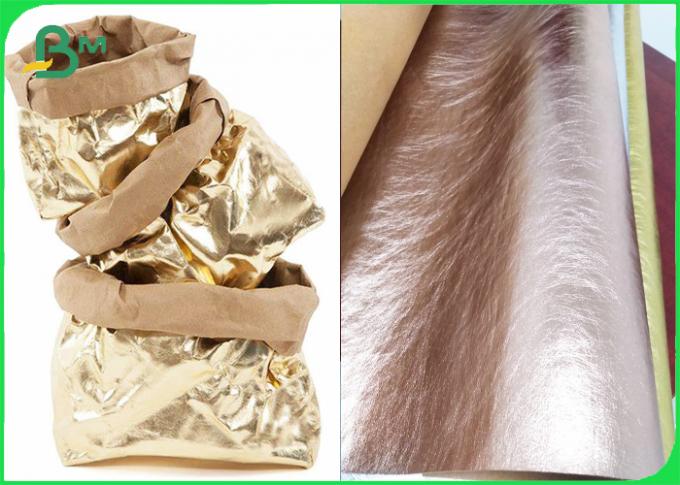 Plant Pot Holder Bags Metallic Shinny Color Washable Kraft Paper Materials