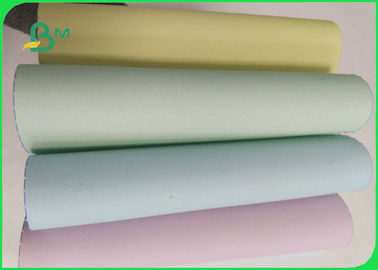55/50/55 जीएसएम ऑफसेट प्रिंटिंग कॉपर पेपर रोल, एनसीआर 5 रंगीन पेपर जंबो रोल