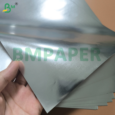 80gsm 90gsm बीयर की बोतलों और डिब्बों के लिए मेटैलिक सिल्वर बीयर लेबल पेपर