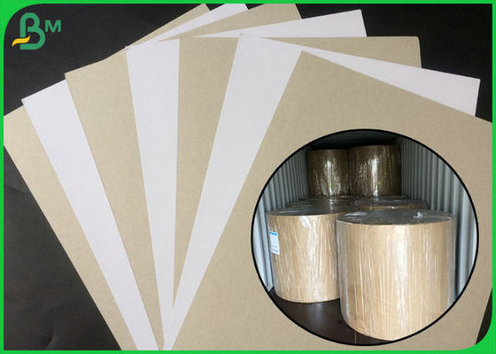 FSC सर्टिफाइड कोटेड डुप्लेक्स बोर्ड व्हाइट साइड विथ ग्रे बैक इन लार्ज रोल पैकिंग