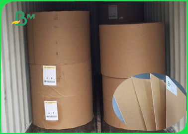 पैकेज के लिए 350 ग्राम आंसू प्रतिरोधी 100% लकड़ी पल्प ब्राउन क्राफ्ट लाइनर पेपर