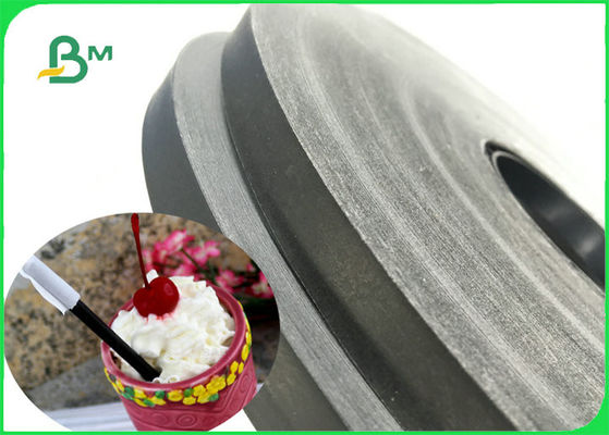 एफडीए एफएससी पीने के लिए 60 ग्राम खाद्य ग्रेड प्रिन्टेबल ब्लैक स्लिटेड पेपर रोल