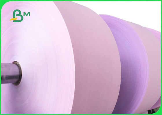 बिक्री अनुबंध के लिए 50 ग्राम गुलाबी एनसीआर पेपर रोल उच्च चमक 70 × 80 सेमी