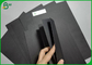 लकड़ी लुगदी 120gsm से 500gsm बुक बाइंडिंग के लिए डबल पक्षीय ठोस काले पेपरबोर्ड