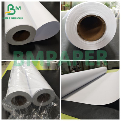 वर्जिन वुड पल्प सीएडी 80gsm इंकजेट प्लॉटर लेजर कॉपियर पेपर 20Lb 24 इंच 150ft
