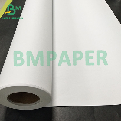 वर्जिन वुड पल्प सीएडी 80gsm इंकजेट प्लॉटर लेजर कॉपियर पेपर 20Lb 24 इंच 150ft