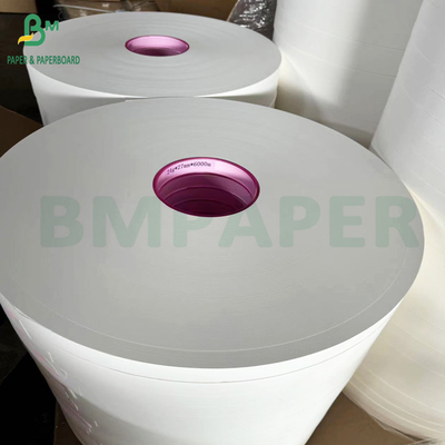जैविक भूसी कागज रैप पेपर 28gsm 32mm x 6000m रोल सफेद रंग