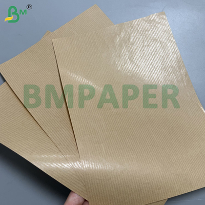 60 ग्राम मशीन ग्लेज़्ड 1 साइड स्ट्रिप्ड ब्राउन क्राफ्ट पेपर फॉर पॉचेस