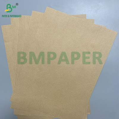 लकड़ी का गूदा धारीदार 60gsm 70gsm भूरा लाल क्राफ्ट पेपर कार्टन लाइनर पेपर के लिए