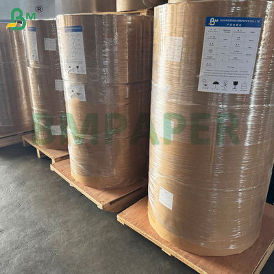 55gsm 65gsm थर्मल पेपर जंबो रोल पीओएस मशीनों के लिए 480mm इको - फ्रेंडली