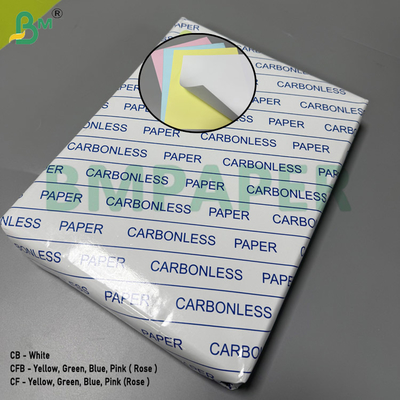 80gsm NCR कार्बनलेस पेपर सफेद और कई रंगों में कानूनी आकार 8.5" X 14"