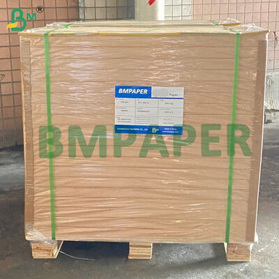 लाल धारीदार एक तरफा मोम लेपित क्राफ्ट पेपर 37gsm 42gsm फलों की लपेटन के लिए