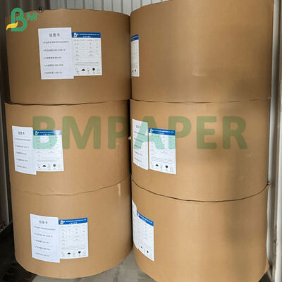 65 ग्राम 70 ग्राम थर्मल लेबल फेस पेपर सुपरमार्केट के लिए 3-प्रूफ लेबल, टिकाऊ हाई-स्पीड प्रिंट करने योग्य