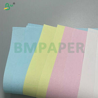 White Blue Yellow 78-85g Carbonless Copy  Paper 214mm 305mm 650mm In Roll
