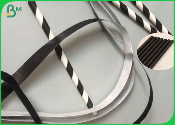 80gsm और 135gsm एफएससी और एफडीए प्रमाणपत्र प्रिंट करने योग्य ब्लैक स्ट्रॉ पेपर