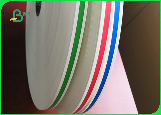 पार्टी के लिए बायोडिग्रेडेबल पीला पीने का स्ट्रॉ पेपर रंगीन धारियाँ