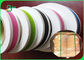 चौड़ाई 15MM रंगीन पीने के भूसे कागज रोल सहज पैटर्न अनुकूलित