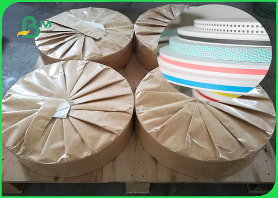 100% फूड ग्रेड पिंक स्ट्रॉ पेपर रोल्स 60GSM एफएससी हानिरहित और नशीली के साथ