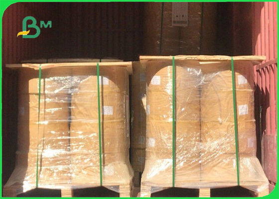 100% फूड ग्रेड पिंक स्ट्रॉ पेपर रोल्स 60GSM एफएससी हानिरहित और नशीली के साथ