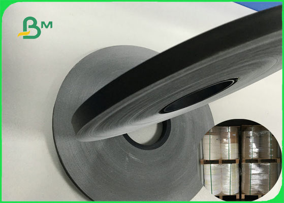 एफडीए एफएससी पीने के लिए 60 ग्राम खाद्य ग्रेड प्रिन्टेबल ब्लैक स्लिटेड पेपर रोल