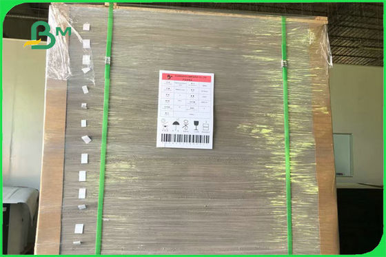 पैकिंग बॉक्स FSC के लिए पुनर्नवीनीकरण एक तरफ लेपित सफेद ग्रे वापस द्वैध बोर्ड