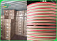 कॉकटेल पुआल 60gsm 120gsm के लिए कस्टम रंगीन मुद्रित खाद्य ग्रेड पेपर रोल