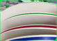केक स्ट्रिप्स 60gsm 120gsm बायोडिग्रेडेबल के लिए FDA स्ट्राइप प्रिंटेड क्राफ्ट पेपर रोल