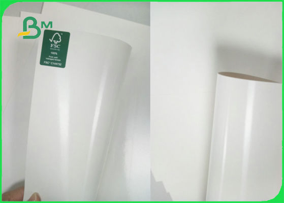 FSC C1S आइवरी बोर्ड पॉली कोटेड पेपर 300gsm + 15g PE 70 X 100cm कप बनाने के लिए