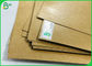 हार्ड डेंसिटी पैकेजिंग पेपर बोर्ड 90g से 450g pE कोटेड ब्राउन क्राफ्ट लाइनर शीट
