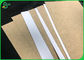फूड लंच पैकेजिंग के लिए वर्जिन क्राफ्ट बोर्ड व्हाइट टॉप कोटेड सरफेस क्राफ्ट पेपर