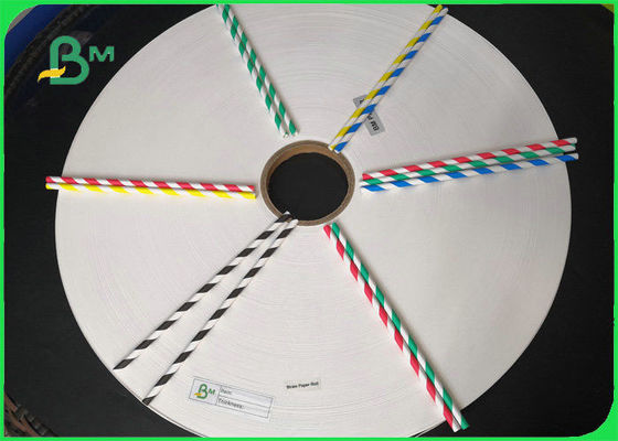 कस्टम मुद्रित रंग कॉफी स्ट्रॉ के लिए पेय स्ट्रॉ पेपर