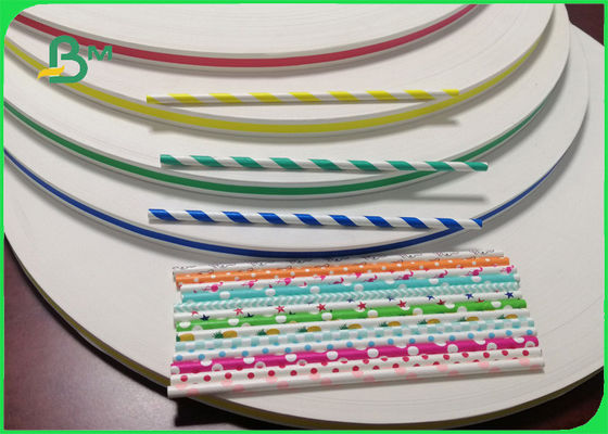 एफडीए FSC वेव पोल्का डॉट 60gsm भूतल स्ट्रॉ पेपर सेलिब्रेशन 15 मिमी के लिए