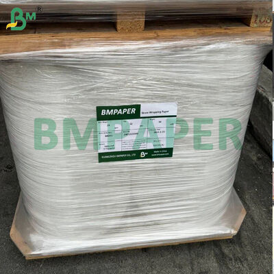 हल्का वजन सफेद या कस्टम मुद्रण रैपिंग पेपर स्लिटेड रोल व्यक्तिगत स्ट्रॉ रैप के लिए