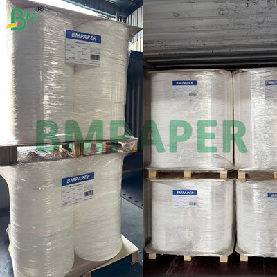 24-28 ग्राम सफेद क्राफ्ट पेपर उच्च गति मशीन रैपिंग के लिए मजबूत