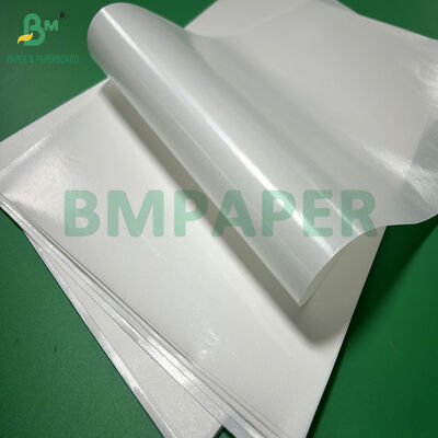 380मिमी 400मिमी 40gsm +10PE ब्लीच्ड व्हाइट एमजी क्राफ्ट पेपर रोल चीनी पैकेज के लिए