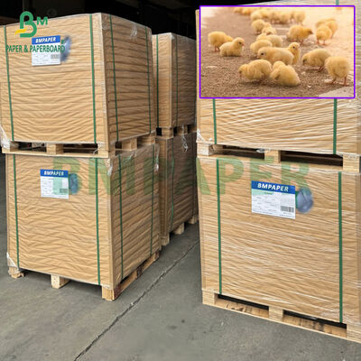 90 ग्राम 110 ग्राम भूरा रंग वाटरलीफ क्राफ्ट पेपर खेत के उपयोग के लिए 75 सेमी 90 सेमी रील