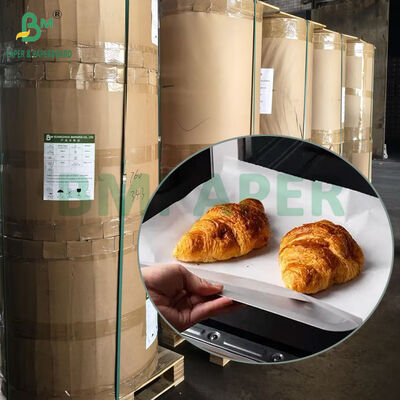 ओवन के लिए उच्च तापमान प्रतिरोधी 40G सिलिकॉन कोटेड बेकिंग पेपर