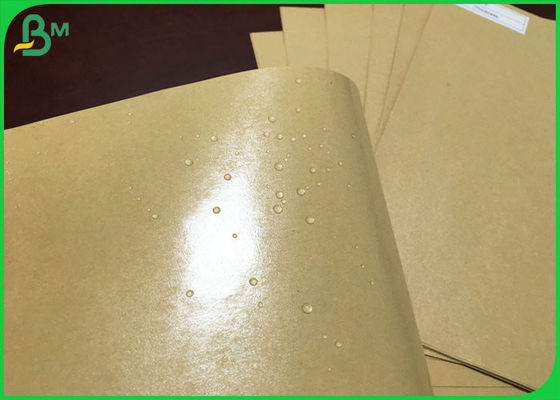 नट बैग के लिए पीई लेपित के साथ पनरोक 150 ग्राम ब्राउन क्राफ्ट पेपर