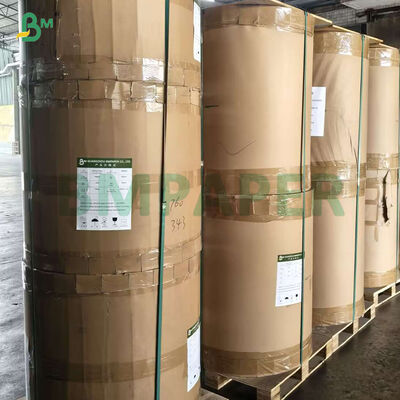 फास्ट फूड पैकेजिंग के लिए 30 ग्राम 35 ग्राम ब्राउन ग्रीस प्रतिरोधी पेपर रोल