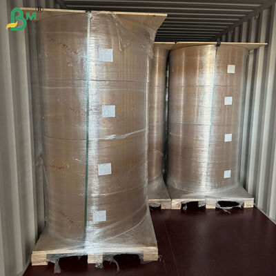 स्ट्रॉ रैपिंग के लिए 50gsm + 10g पीई कोटेड ब्राउन क्राफ्ट लाइनर 80cm 90cm